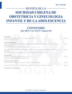 Revista de la Sociedad Chilena de Obstetricia y Ginecología Infantil y de la Adolescencia - SOGIA